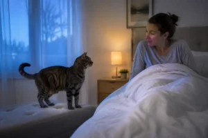 How to stop your cat from waking you up at night with a calm bedroom routine